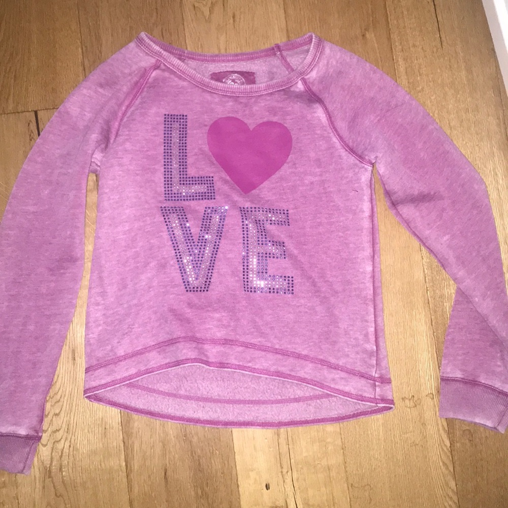 girls “LOVE” sweater